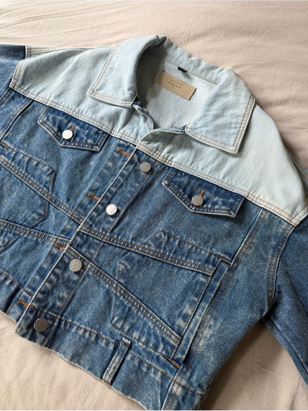 Blank NYC Two-Toned Denim Jacket